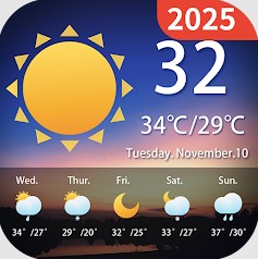Hình thu nhỏ Dự báo thời tiết - Widget